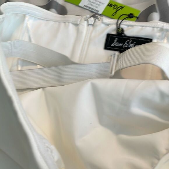 Sam Edelman Ivory Strapless Bow Sheath Mini Cocktail Dress M - Picture 5 of 8